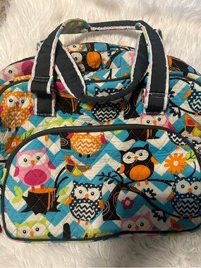 Quilted Owl N Gil Boutique Travel Tote baby bag - Multi Color